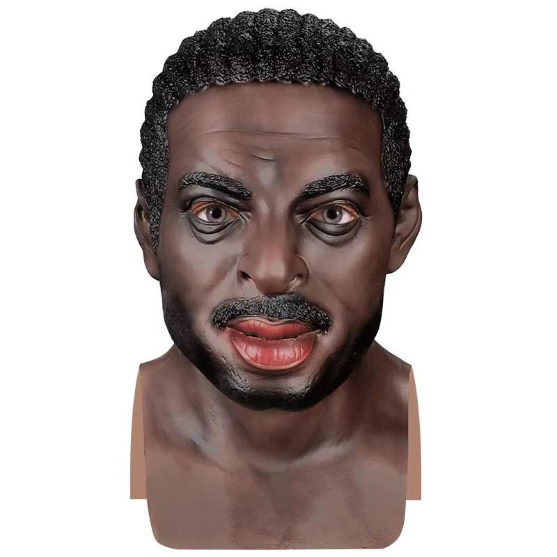 Halloween Latex Full Face Mask Funny Party Cosplay Costume Props Men