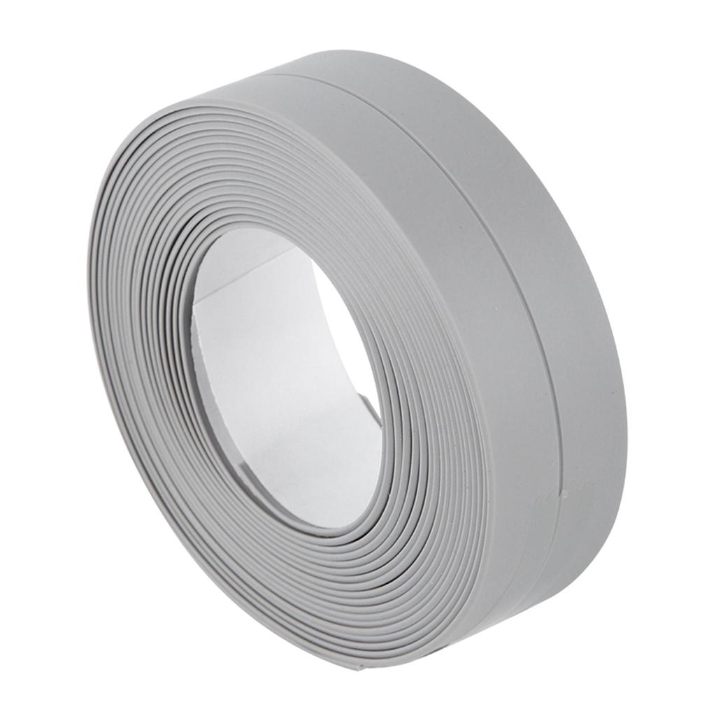Self Adhesive Bath And Wall Sealing Strip Sink Basin Edge Trim Kitchen (#3 Grey 38mm X 3.2m)