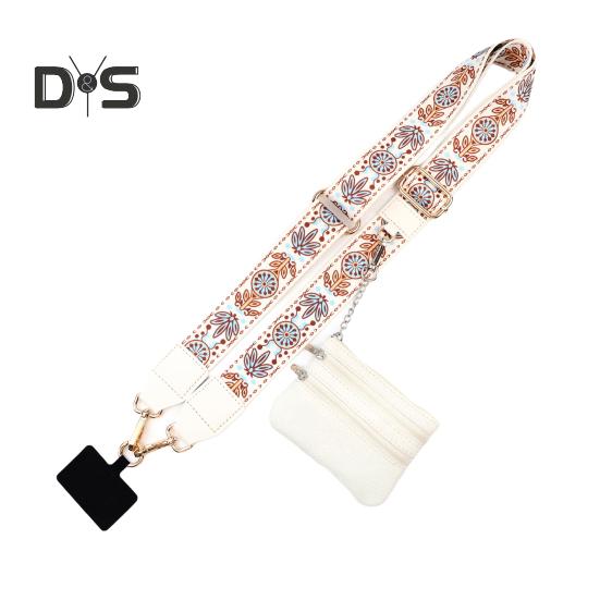 Phone Strap Neck Phone String with Zipper Wallet Pouch Shoulder Strap Purse Badge Holder for Travel Outdoor Grocery Shopping