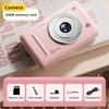 Portable Ccd Digital Camera 5Mp 4K Video Vlog Dual Camera 64G Memory Card 8X Zoom Auto Focus 2.4 Inches Screen For Students