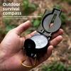 Metal Construction Outdoor Compass Waterproof Camping Compass Portable Professional Compass  Hiking