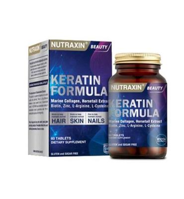 Nutraxin Keratin Formula 60 Таблетки для ухода за волосами, витамины