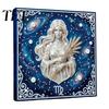 Adults Faux Pearl Painting Kit DIY Kit, 12 Constellation Rhinestone Art Set for Beginners Beginners, Handmade Wooden Frame Fake Wall Decoration