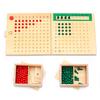 Multiplication and Division Bead Board Red Green Beads Early Childhood Preschool
