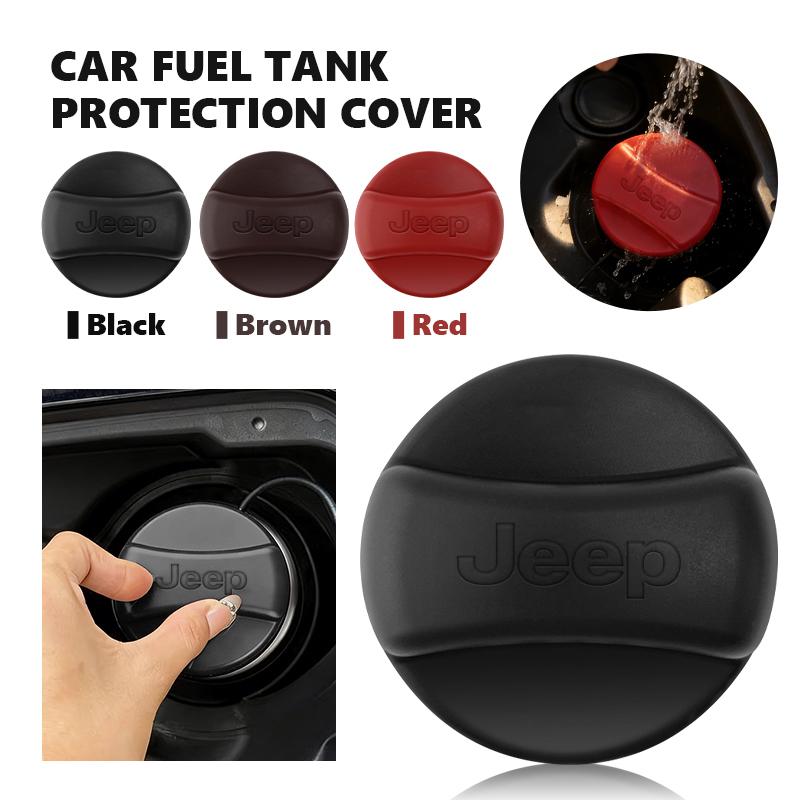 Car Silicone Fuel Tank Cap Trim Accessories For Jeep Cherokee Patriot Liberty Wrangler JK JL Commander