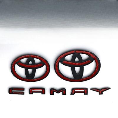 LJVZ5 3 шт./комплект Значок на капот Значок на багажник Буквы Camry для 2024 2025 9-го поколения Camry НАКЛАДКА Модификация Глянцевый черный