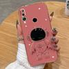 For Huawei Nova Y70 Y71 Y91 Y90 5T 11 Pro 11i 3 3i 7i 8i 7 8 9 10 SE Pro 4e Y61 Case Soft Silicone Astronauts Holder Back Cover Bracket Phone Case
