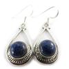 [J5447] - Silver Earrings 'Charmes' Lapis Lazuli
