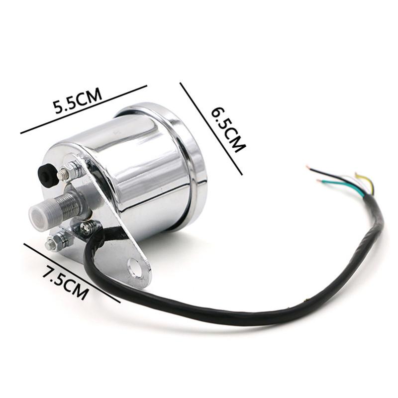 Universal Motorcycle LED Digital LCD Tachometer Speedometer Fuel Gauge For Touring Chopper Cafe Racer Old School