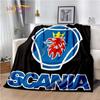 Одеяло Scania для грузовика, домашняя простыня, чехол для дивана, гостиная, офис, одеяло для обеденного перерыва, мягкое повседневное моющееся термоодеяло
