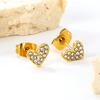 Heart-shaped Butterfly Earrings, Sstainless Steel INS Fashion Cute Style for Everyday Wear, Sweet Girl Jewelry that Doesn't Fade