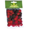 45 Red Pompoms 15mm