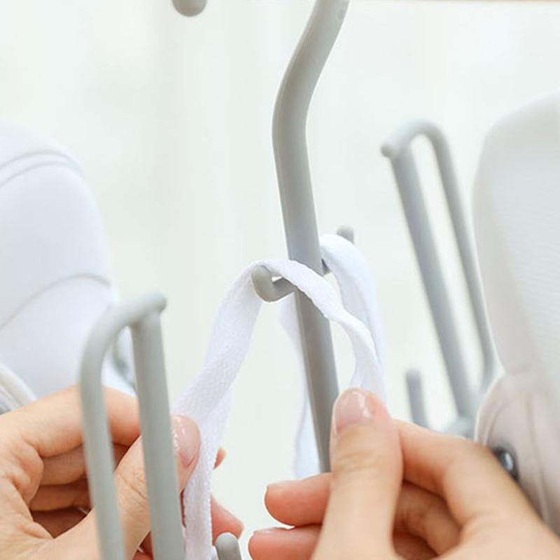 Подвесная стойка для обуви, многофункциональная складная ветрозащитная вешалка для сушки, держатель для дома, сада, двора, балкона, подвесные вешалки