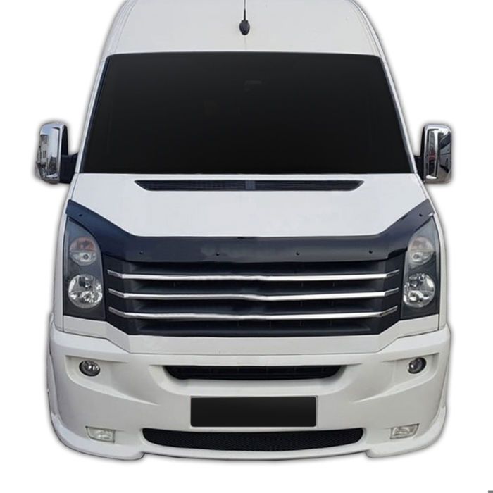 SCOUTT | Bra Capot Déflecteur Protection Pour Volkswagen Crafter 2012-2017, Aérodynamique, Assemblage Facile, Aucun perçage requis