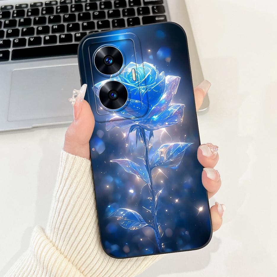 Чехол для Realme C55 RMX3710 Роскошный Чехол с Конфетным Рисунком Мягкий ТПУ Матовый Чехол для Телефона Для Realme Narzo N55 C 55 RealmeC55 Чехлы Сумки