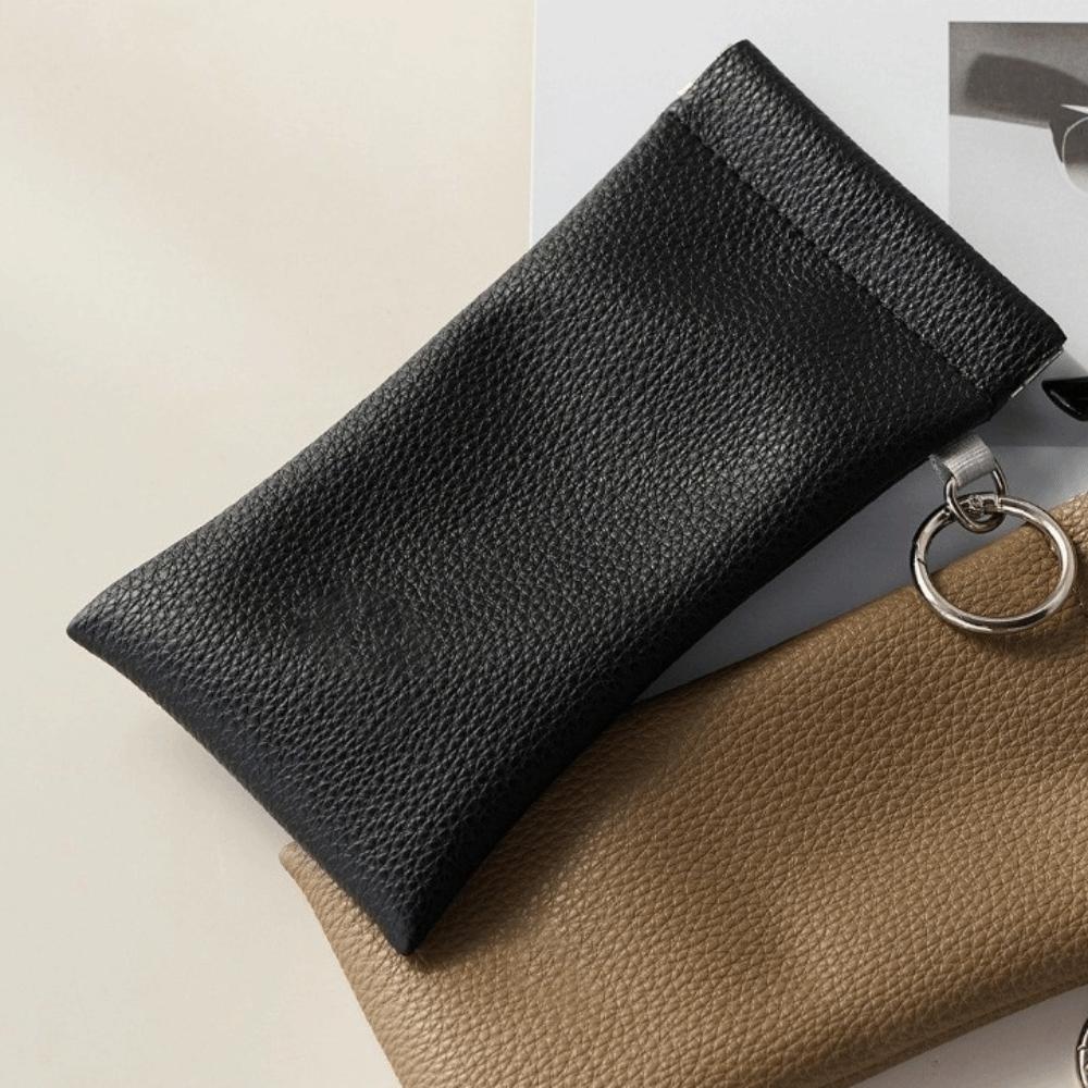 Dustproof Glasses Protective Case PU Eyewear Pouch Trendy Sunglasses Case Student
