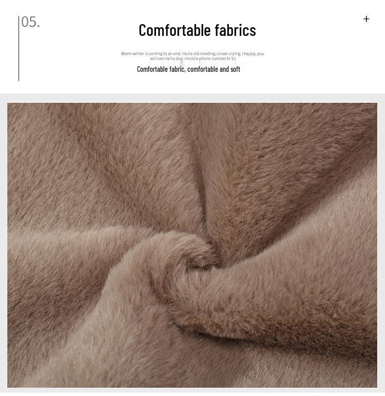 Korean Style Women's Furry Shawl Hat with Integrated Scarf and Ear Protection - Warm Autumn/Winter Plush Accessory