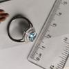 Серебряное кольцо с натуральным топазом 2.958ct, вес изделия 3,46 гр (2179573)