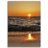 Canvas print, Sea and setting sun