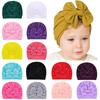 Newborn Baby Boy Girl Solid Knotted Hat Headwear Cap Hat Accessories