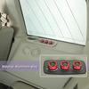 Aluminum Alloy Car Interior Trim For Jeep Grand Commander 2006- 2010 Air Conditioning Switch Knob Decoration Ring Cover