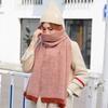 Thicken Winter Cashmere Scarves Plush Long Shawl Retro Imitate Cashmere Wool Scarf  Autumn Winter