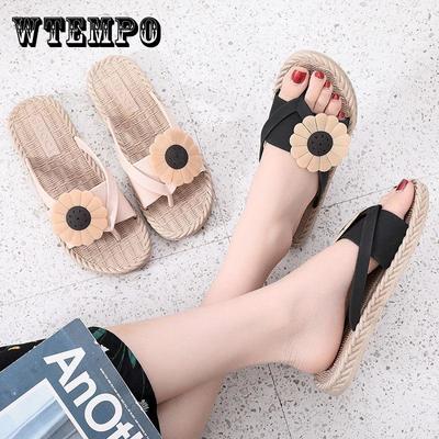Верхняя одежда, сандалии на плоской подошве и тапочки, женские летние модные универсальные шлепанцы, пляжные сандалии для отпуска