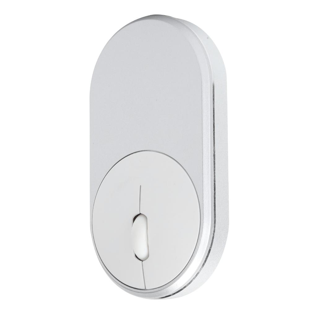 2.4Ghz Wireless Mouse Chargeable Bluetooth Optical USB Plugin Notebook Office Accessories(Silver Gray )