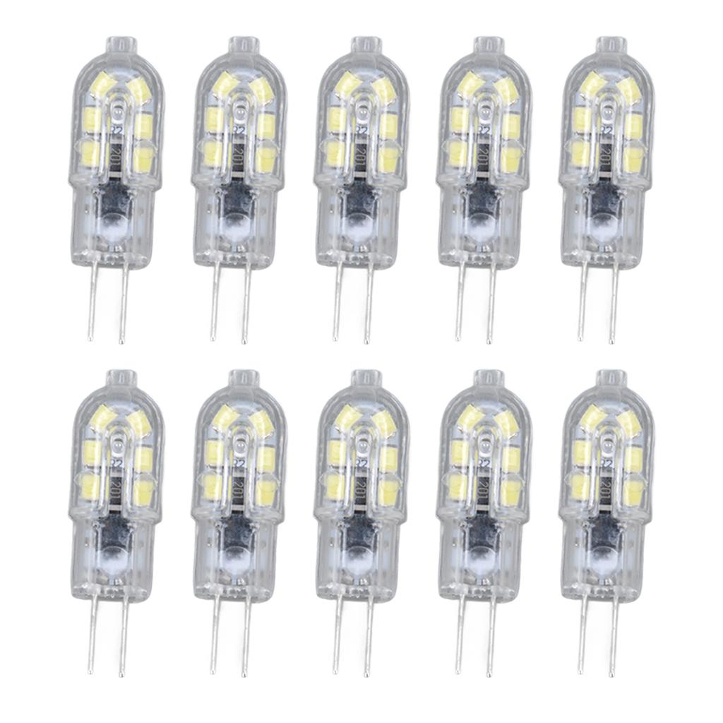 10 Pack G4 2835 LED Bulb Transparent Led Lamp Plug In Light Bulb AC220V for Camper Cabinet