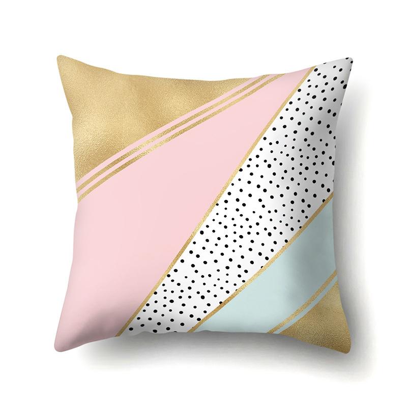 Ins Style Abstract Creative Polyester Pillow Case Car Decoration Home Printed Bedside Cushion Cover Pillow Case