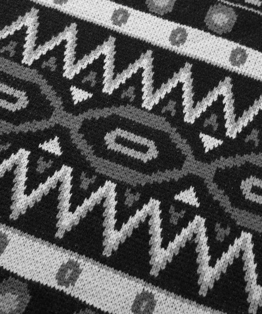 TRILLION Vintage Fair Isle Jacquard Crewneck Knit_Black
