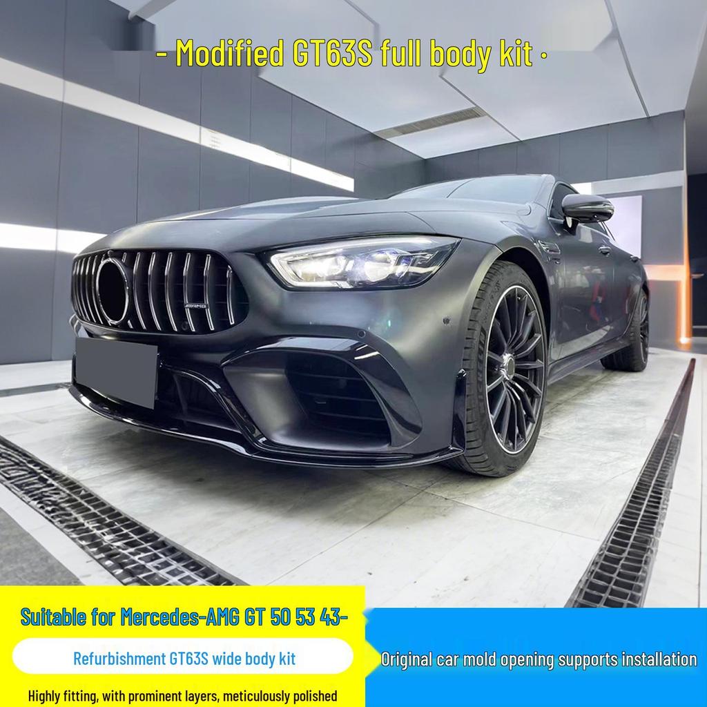 AMG GT43/50/53 to GT63S Upgrade: Injection Molded PP Body Kits with Front & Rear Bumpers and Rear Diffuser