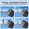 Compact Universal Travel Adapter High Speed Multi-Port Charging Station  Worldwide Travel