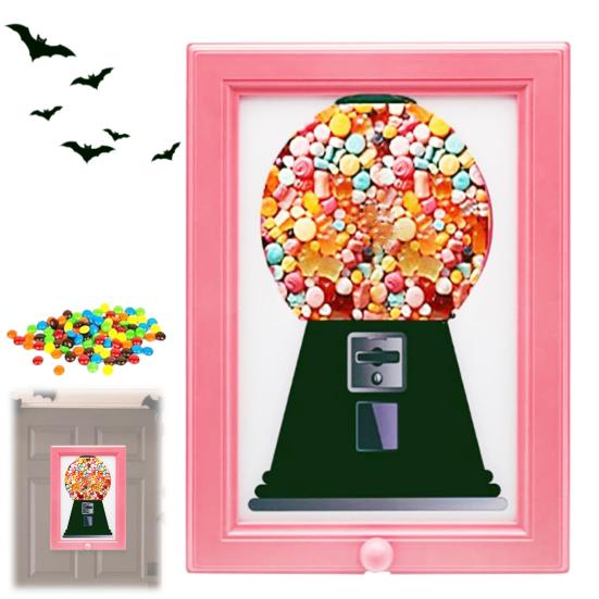 Candy Dispenser Photo Frame Wall Mount Desktop Hanging Gumball Machine Interactive Snack Spinner Picture Frame Gift for Candy Lovers
