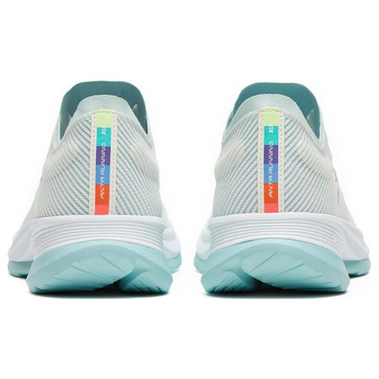 Anta Hydrogen Run Five Comfortable Casual Fabric TPU Non-Slip Wear-Resistant Low-Top Running Shoes Men Sneaker White Blue 112325540-1