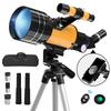 Astronomical Telescope for Children Beginners Steel Telescopic 70mm Large 400mm Focal FMC Optical Astronomical Telescope Super High Regular Image Lens