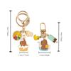 Lovely Animal Cartoon Capybara  Keychains New Design Bag Pendant Trendy Cute Key Ring  Gifts