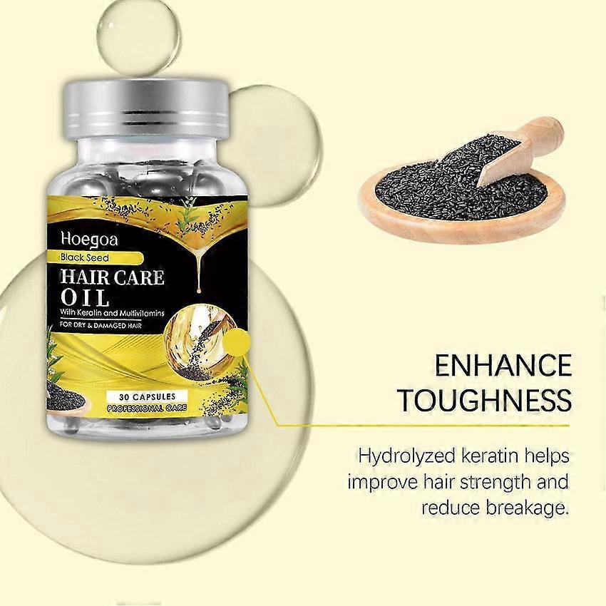 Hair Care Capsules with Sesame Oil Nourish Repair Dry Hair 60pcs