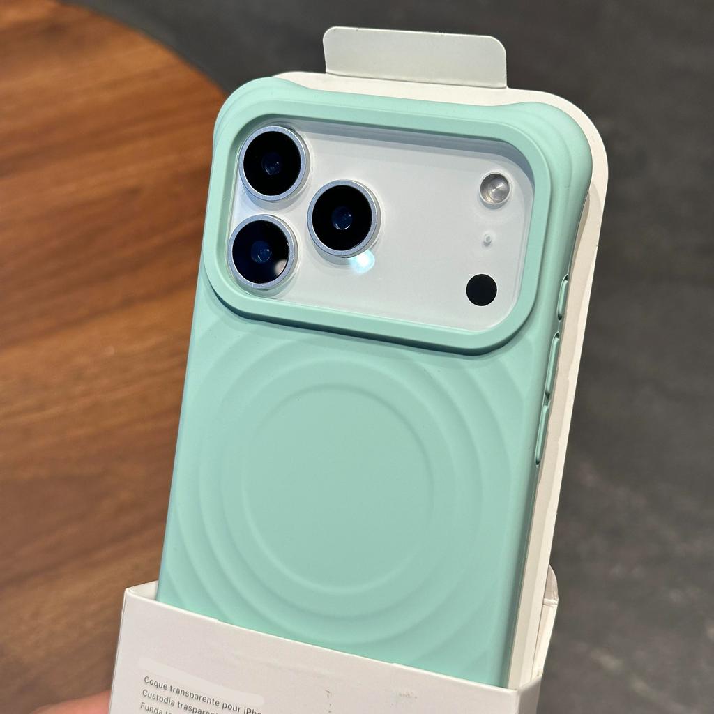 Новый Чехол из Жидкого Силикона с Магнитами Для MagSafe для iPhone 17 Air 16 15 14 13 Plus 12 Pro Max Гофрированный Мягкий Чехол