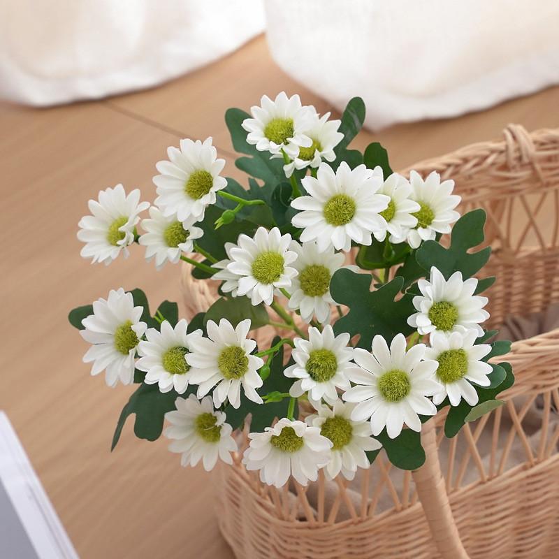Daisy Artificial Bouquet With Silk Flowers For Home Decor Props Photography