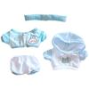 Niannyyhouse 20cm Plush Doll Clothes, Headband, Hoodie, Coat, Pants, Cotton Doll, Dress-Up (Light Blue)
