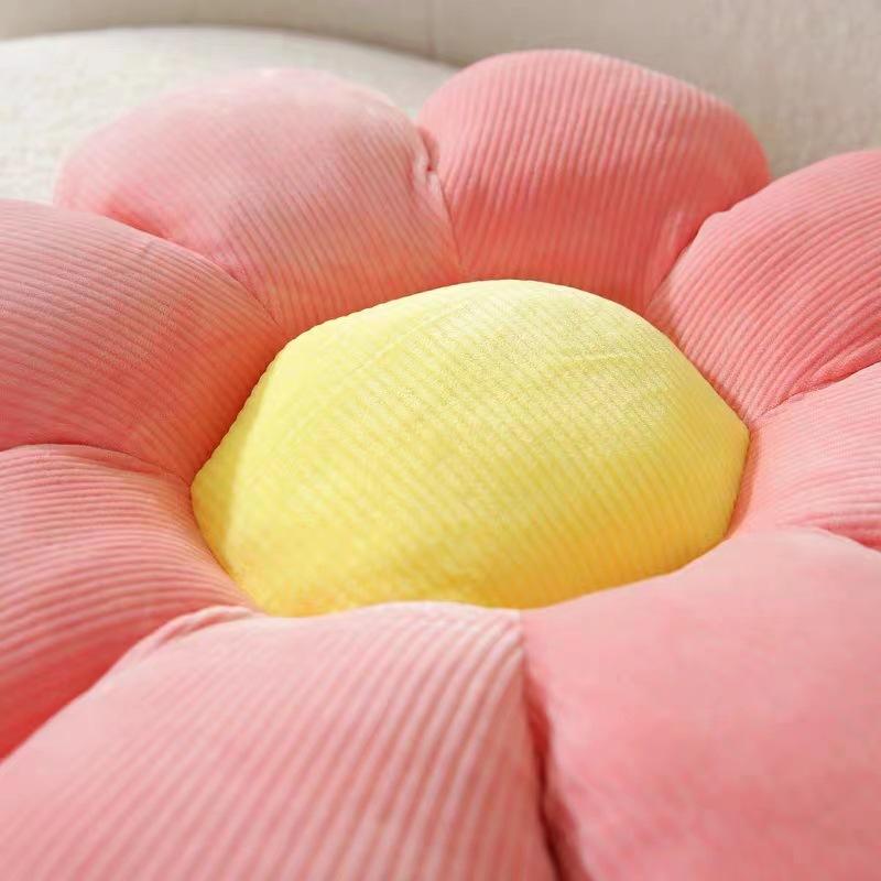 Мягкая подушка с шестью лепестками цветов, девчачий декор комнаты, подушка с подсолнечником, эркер, розовый цветок, установка для детей, подушка для сиденья в спальне