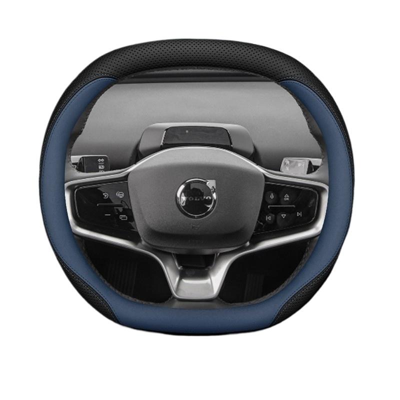 Leather Car Steering Wheel Cover for Volvo EX30 2024 2025 Accessories