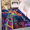 1PC Colorful artistic giraffe image Print Carpet Rug for Living Room Bedroom Sofa Doormat Home Decor Non-slip Floor Mat