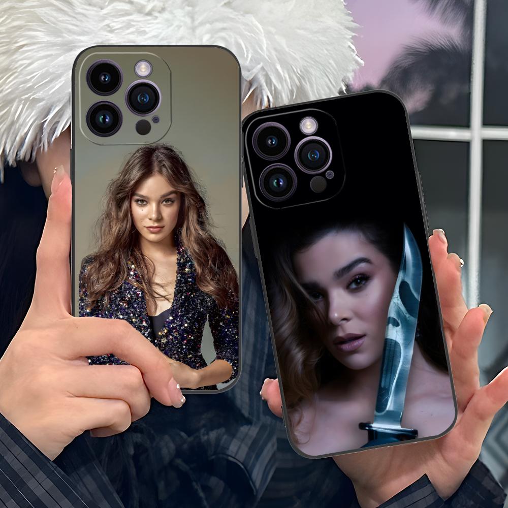 Матовый чехол из ТПУ для мобильного телефона Hailee Steinfeld для iPhone 17 16 15 14 13 12 11 X XR XS 8 7 Air Pro Max Plus Mini Цветной чехол