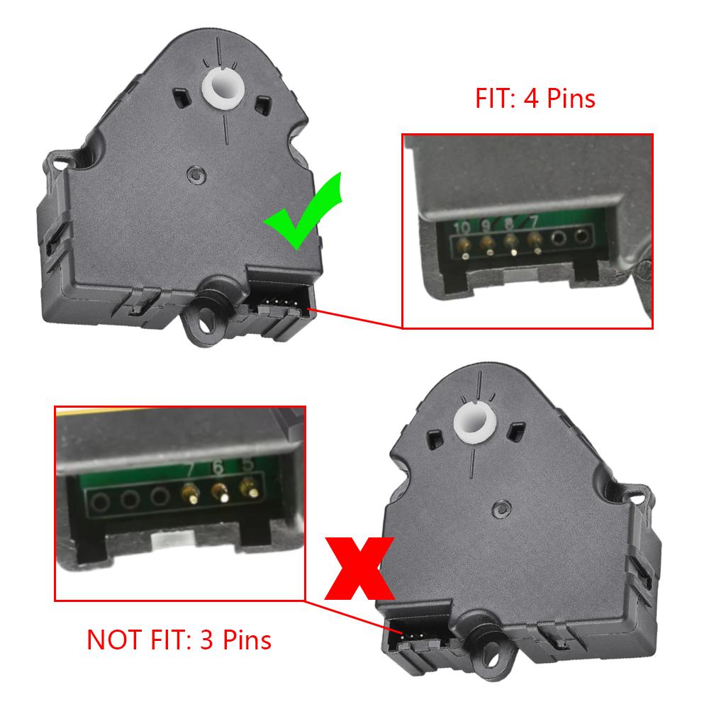 4-контактный привод заслонки воздухосмесителя отопителя HVAC для 1987-2005 Buick Cadillac Chevrolet GMC Oldsmobile 604107 16124932 8901839