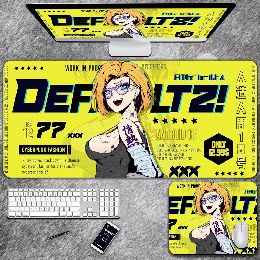 Коврик для клавиатуры и мыши в стиле аниме для девочек, подходящий для киберспорта, офиса и настольного использования.