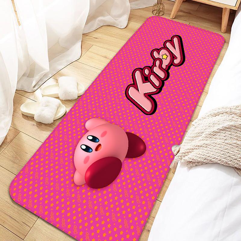 Game Pink Star K-Kirbys Door Mat Entrance Non-slip Doormat Washable Kitchen Carpet Living Room Hallway Rugs Bathroom Bath