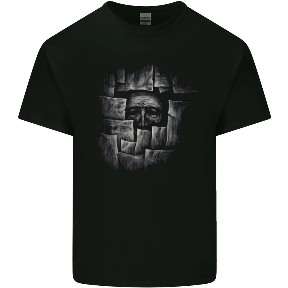 26 Behind the Wall Gothic Goth Halloween Mens Cotton T-Shirt Tee Top Unisex T-Shirt