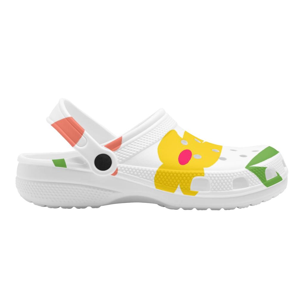 Funny Print EVA Clogs Men Women Ventilated Breathable Slip On Casual Shoes Soft Sole Summer Sandals Lightweight Daily Wear